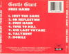 Gentle Giant - Free hand Trasera